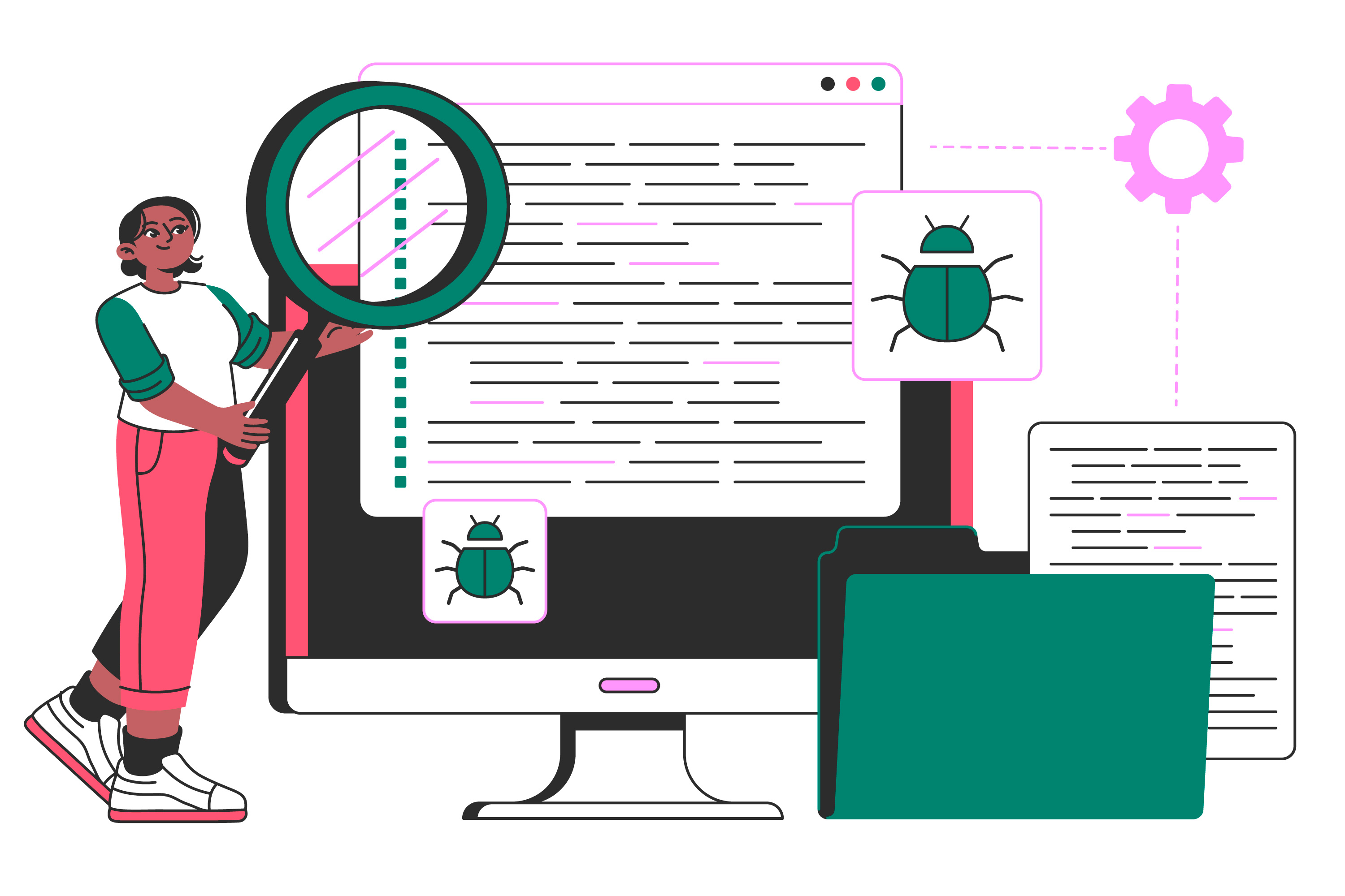 Illustration representing debugging SQL procedures in Oracle vs PostgreSQL