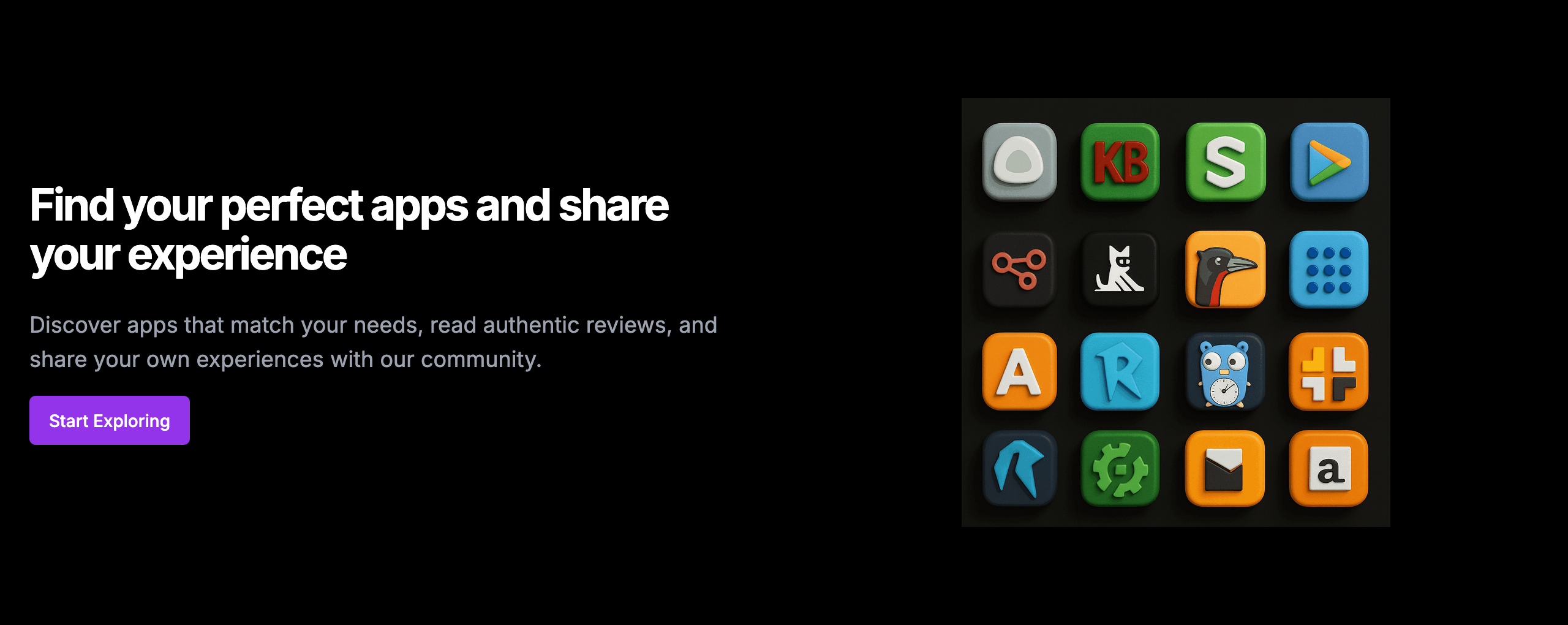 Open Hub platform dashboard showcasing apps interface