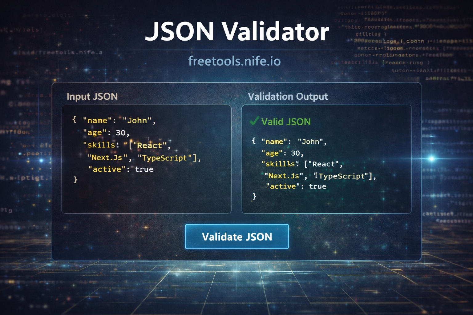 JSON Validator Tool